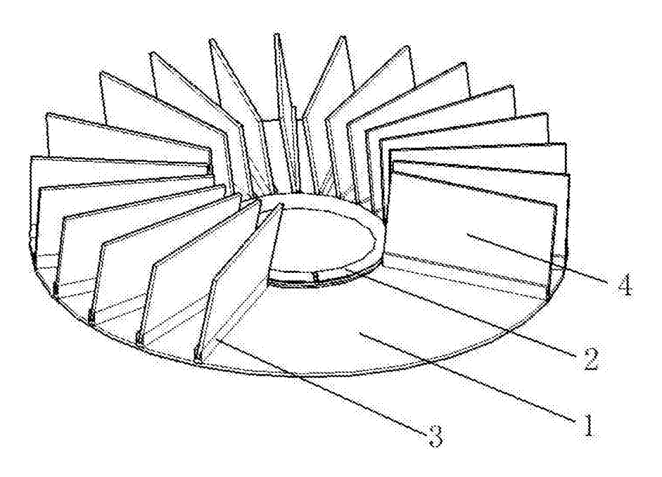 Rotating Business Card Stand with Removable Sliding Holders - patent drawing