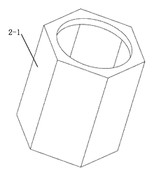 Nesting Hex Insert Wrench - One Ring Head for Many Bolt and Nut Sizes - Patent drawing - single hex insert