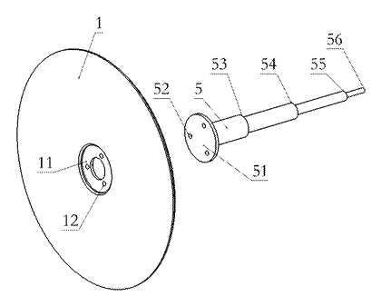 Rotating Tower Business Card Holder with Tiered Runners - Patent Fig. 2