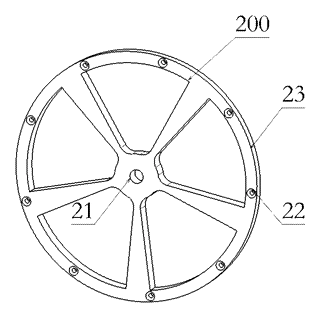 Rotating Tower Business Card Holder with Tiered Runners - Patent Fig. 4