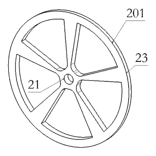 Rotating Tower Business Card Holder with Tiered Runners - Patent Fig. 6