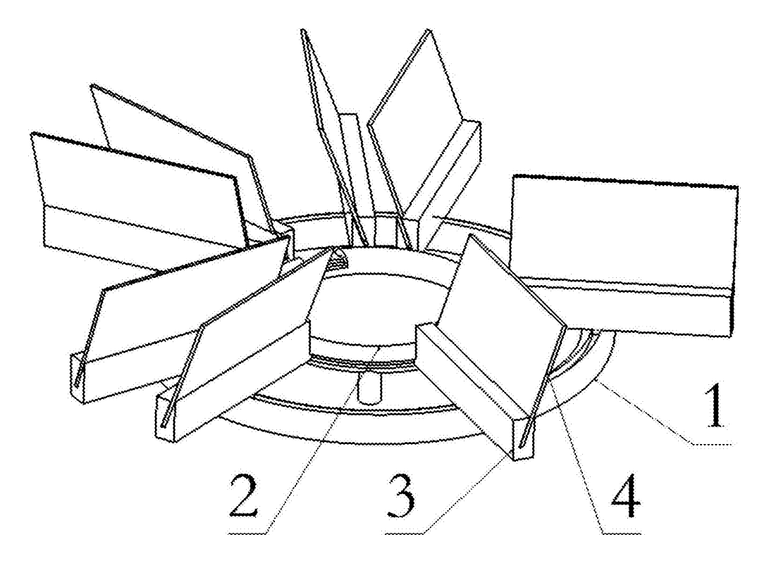 Carousel Business Card Holder with Rolling Card Trays on Twin Ring Tracks - patent drawing