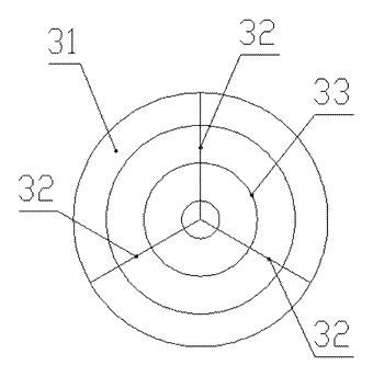 Surveying Tripod with Bevel-Gear Micro-Leveling and Circular Bubble Scale - Patent Fig. 6