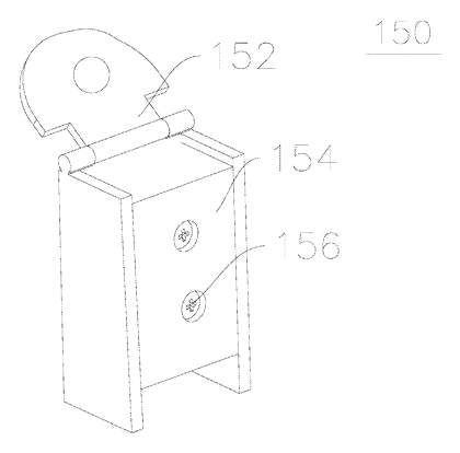 Roller-Activated Inline Skate Brake with Adjustable Shoe Piece - Patent drawing - brake member
