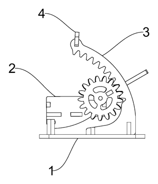 Business Card Holder with Rack and Pinion Engagement Structure - Patent Fig. 2