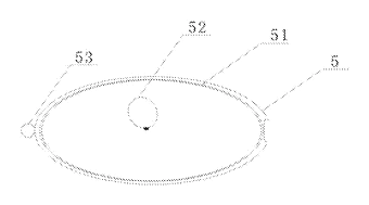 Cylindrical Plastic Bottle Cap with Built-In Soup Ladle - Patent drawing - structural representation of closure
