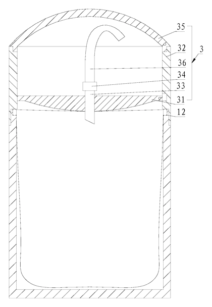 Portable Drinking Water Bag with Outer Protection and One-Way Valve - Patent Fig. 4