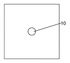 Dust-Collecting Chalkboard Eraser with Rotating Ring Brush and Electrostatic Trap - Patent drawing - back of the eraser