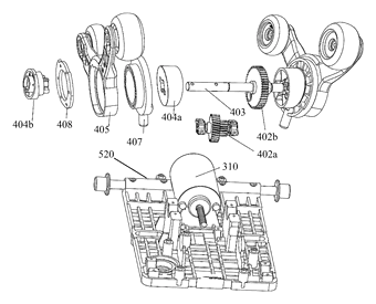 Shoulder-Detecting Massage Chair Mechanism with Forked Swing Arms - Patent Fig. 4