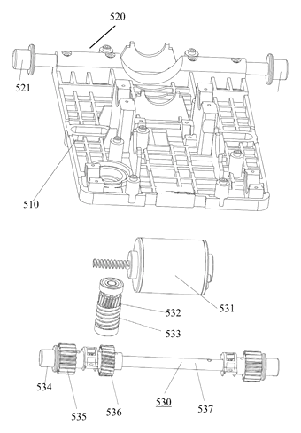 Shoulder-Detecting Massage Chair Mechanism with Forked Swing Arms - Patent Fig. 5