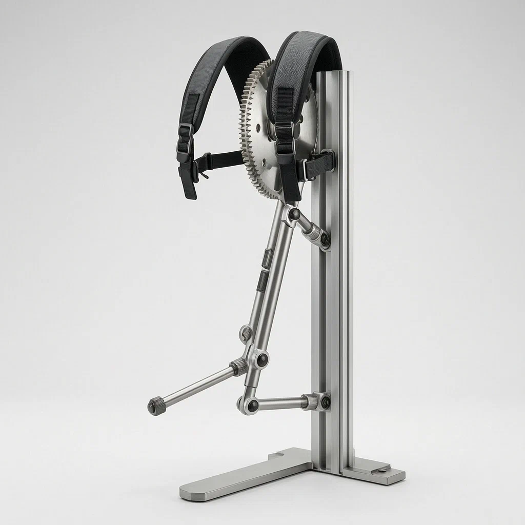 Back-Mounted Umbrella Stand with Automatic Vertical Balance - product render