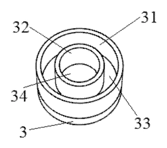 Posture-Correcting Retractable Ballpoint Pen with Finger-Guide Elastic Portions - Patent drawing - cap structure of ballpoint pen