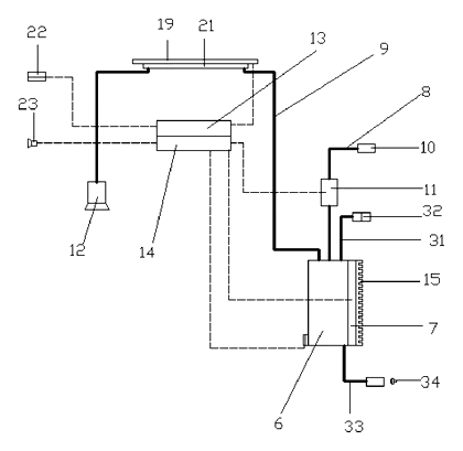 Cooling Helmet That Blows Water-Chilled Air over the Head - Patent Fig. 3