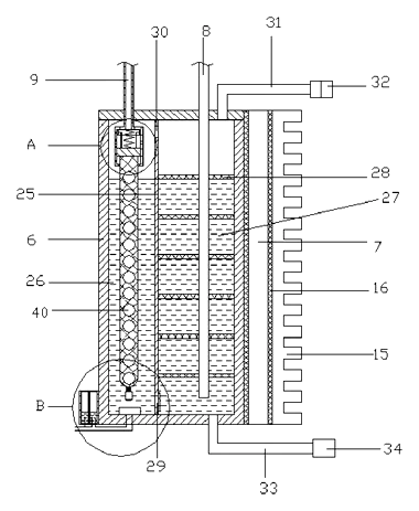 Cooling Helmet That Blows Water-Chilled Air over the Head - Patent Fig. 4