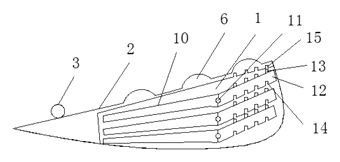 Adjustable Height-Increasing Insole with Internal Shim Stack - Patent drawing - side view