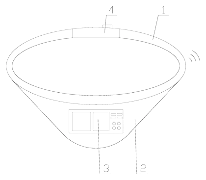 Solar-Powered Smart Sun Hat with Motorized Cooling Fan and Angle Adjustment - Patent drawing - overall view of the smart sun hat