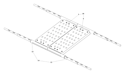 Multifunctional Outdoor Backpack with Built-In Rest Stool and Emergency Stretcher - Patent Fig. 13