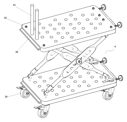 Multifunctional Outdoor Backpack with Built-In Rest Stool and Emergency Stretcher - Patent Fig. 15