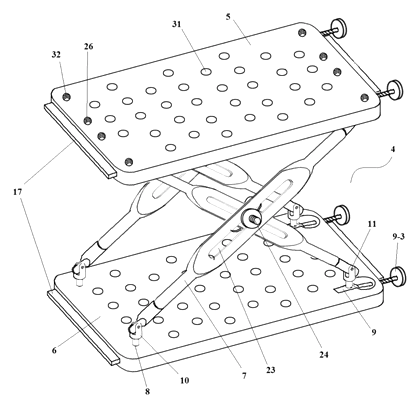Multifunctional Outdoor Backpack with Built-In Rest Stool and Emergency Stretcher - Patent Fig. 4