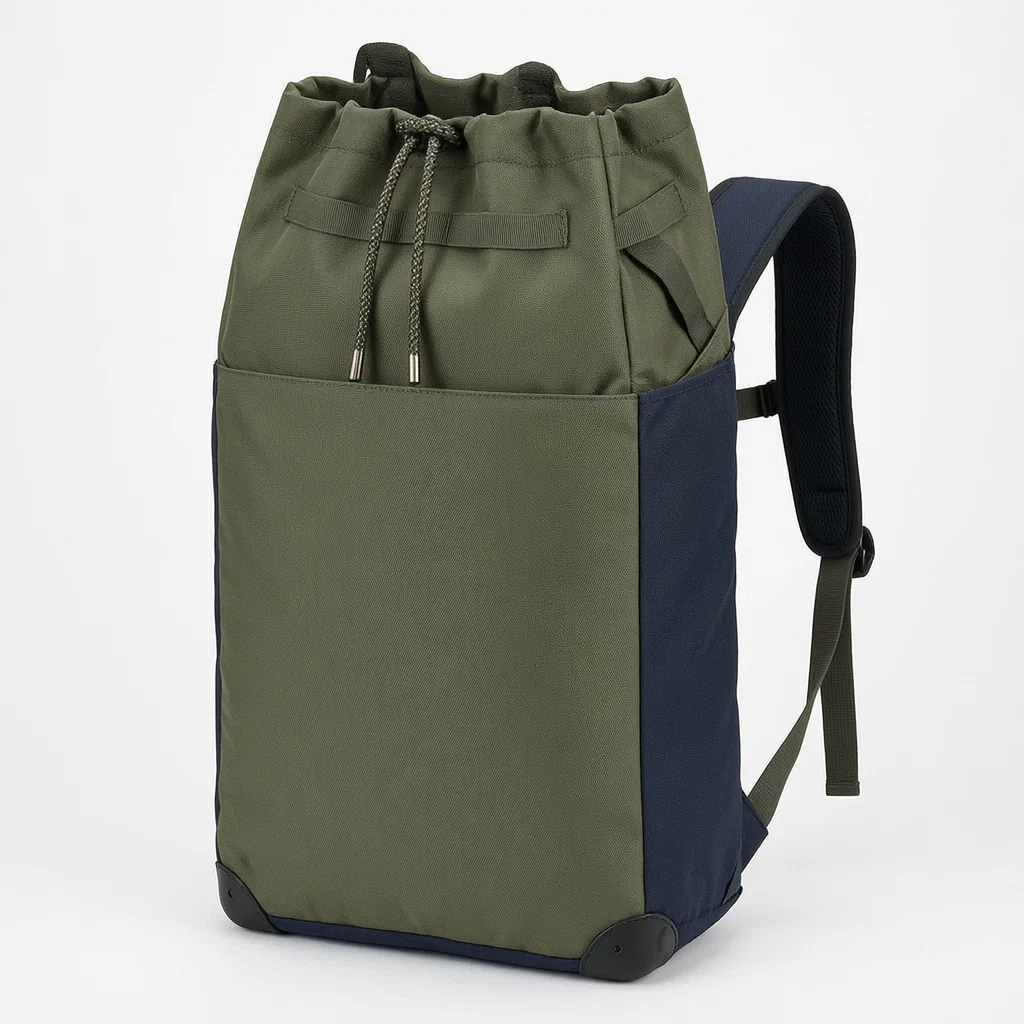 Multifunctional Outdoor Backpack with Built-In Rest Stool and Emergency Stretcher - product render