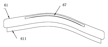 Golf Bag Club Protection Cover with Integrated Injection-Molded Hoop - Patent drawing - exploded view