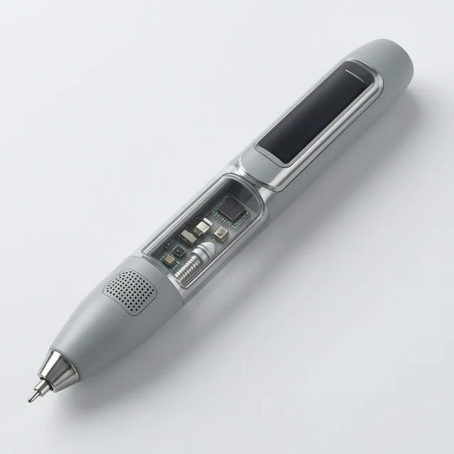 Multifunctional Pen with Handwriting Sensing, Vibration Feedback and Remote Display - product render