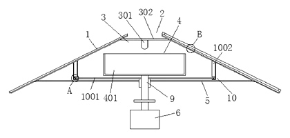 Conical Indoor Mosquito Trap with Light and Liquid Lure - Patent drawing - assembled conical mosquito trap