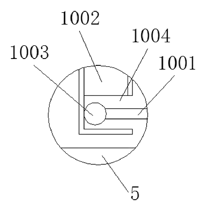 Conical Indoor Mosquito Trap with Light and Liquid Lure - Patent drawing - internal components
