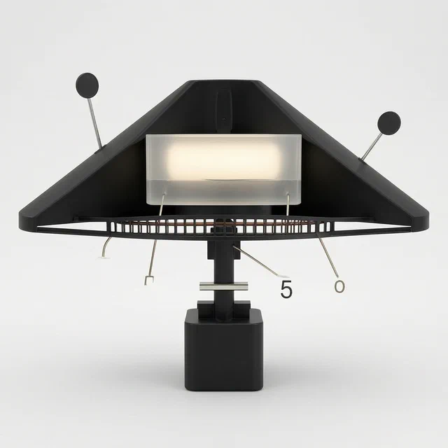 Conical Indoor Mosquito Trap with Light and Liquid Lure - product render