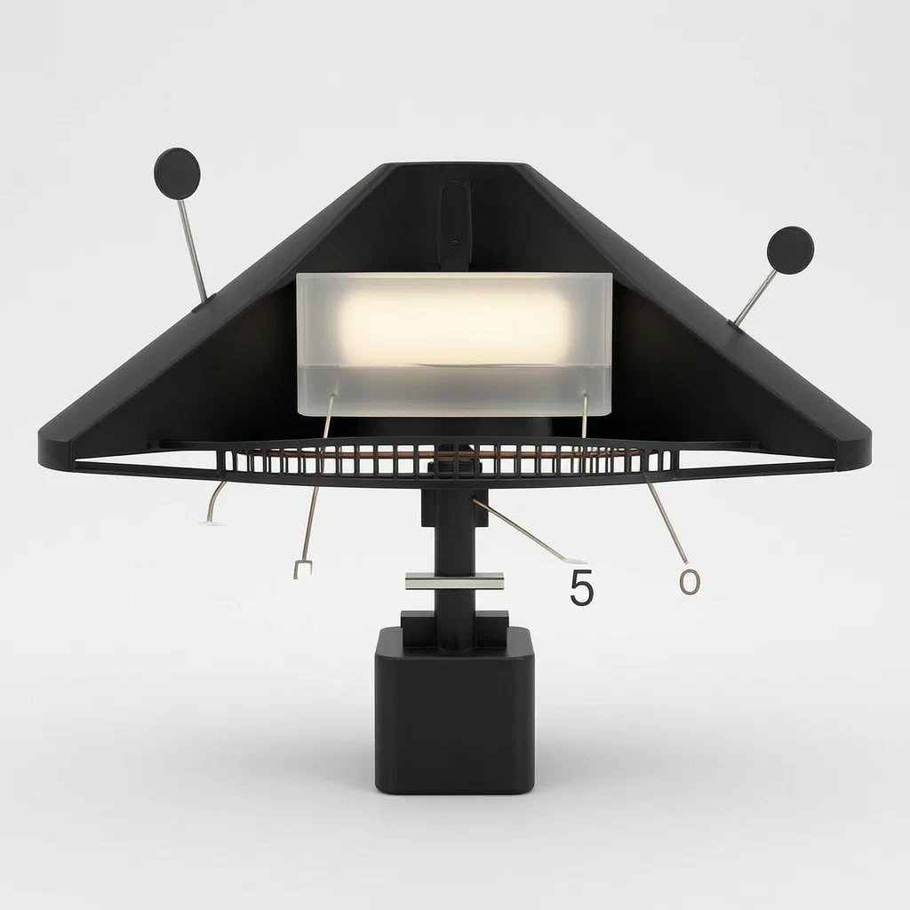 Conical Indoor Mosquito Trap with Light and Liquid Lure - product render
