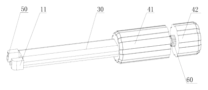 Wrench and Screwdriver Combined Two-Purpose Tool - Patent drawing - overall structure