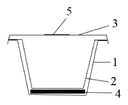Insulated Food Packaging Box with Detachable Liner and Self-Heating Cavity - Patent drawing - insulated food packaging box