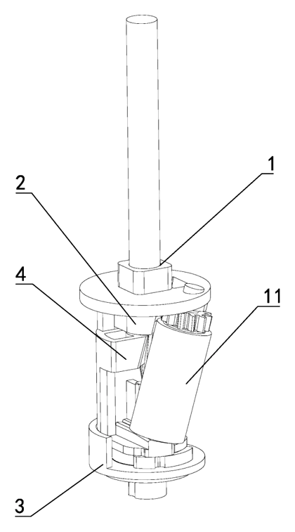 Adjustable Hob Rest for Pencil Sharpeners with Rotating Disk Mechanism - Patent drawing - overall assembly
