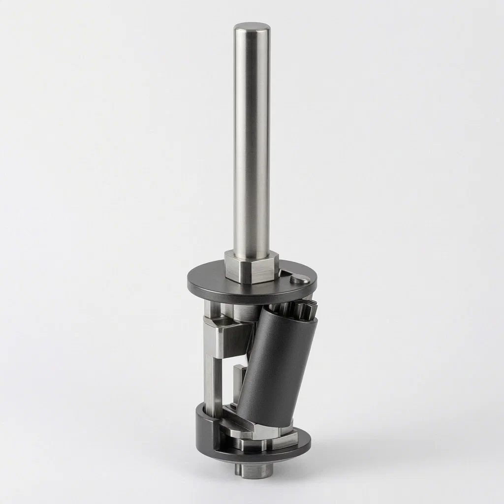 Adjustable Hob Rest for Pencil Sharpeners with Rotating Disk Mechanism - product render