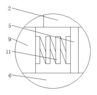 Sun Umbrella with Built-In Fan and Magnetic Clamp Shell - Patent Fig. 4