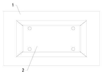 Anti-Tamper Automobile License Plate Frame with Gear-Driven Fastening Plates - Patent drawing - fastening plate detail