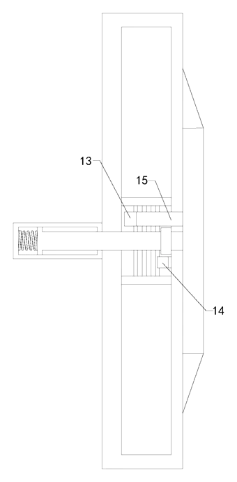 Anti-Tamper Automobile License Plate Frame with Gear-Driven Fastening Plates - Patent Fig. 5