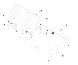 Intelligent Notebook Computer Support Bag with Integrated Stand - Patent Fig. 1
