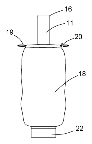 Folding Umbrella with Integrated Storage Sleeve and Water Drainage - Patent Fig. 6