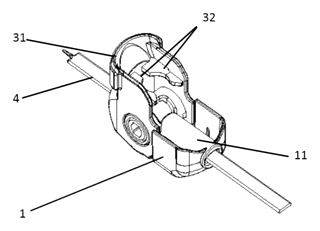 Mechanical Quick-Release Rope and Belt Buckle with Flip Lock - Patent Fig. 1