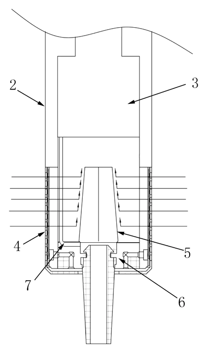 Hair Dryer with Conical Air Duct Sleeve for Streamlined Intake - Patent Fig. 2