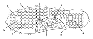 Lightweight Air Cushion Shoe with Automatic Gas Circulation - Patent Fig. 1
