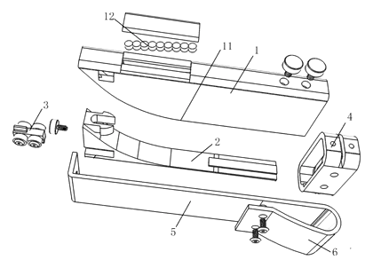 Portable Knife Sharpening Sleeve with Integrated Magnetic Holder and Strop - Patent drawing - assembled sleeve