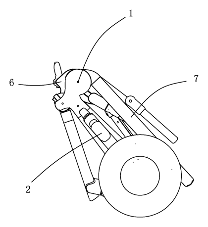 Folding Frame for Baby Strollers with Sliding Wheel Linkage - Patent Fig. 9