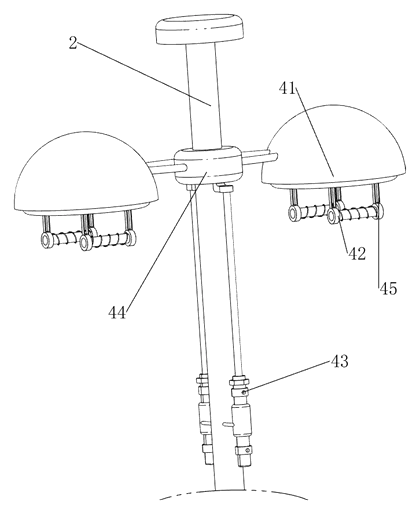 Garden Pest Control Lamp with Rainwater Cleaning and Irrigation - Patent drawing - mosquito mechanism