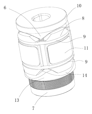 Extendable Support Leg and Monopod with Single-Knob Locking - Patent Fig. 6