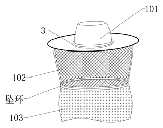 Sunshade Fishing Hat with Replaceable Mosquito Repellent and Cooling Packs - Patent Fig. 1