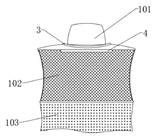 Sunshade Fishing Hat with Replaceable Mosquito Repellent and Cooling Packs - Patent Fig. 2