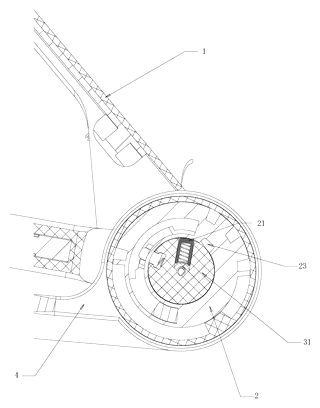 Folding Child Seat with Linked Backrest and Armrest Mechanism - Patent Fig. 37