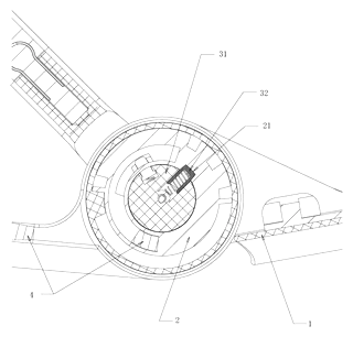 Folding Child Seat with Linked Backrest and Armrest Mechanism - Patent Fig. 6